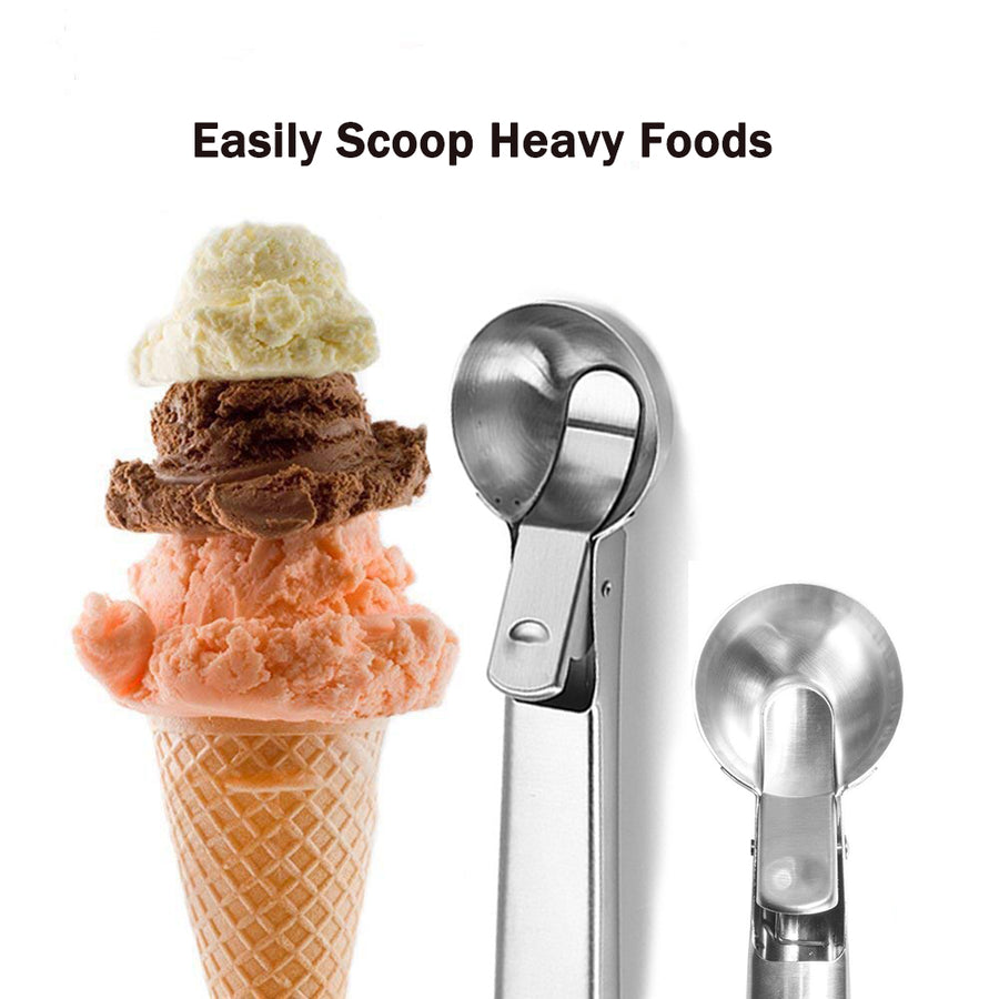Small Ice Cream Scoop, Stainless Steel Icecream Scoop Scooper, Q5