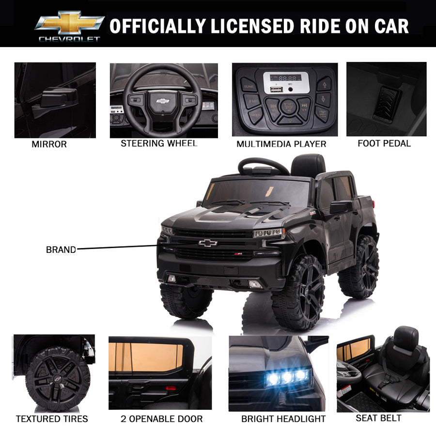 OFFICIAL LICENSED CHEVROLET KIDS CARS 12V KIDS TOYS WITH R/C PARENTAL REMOTE