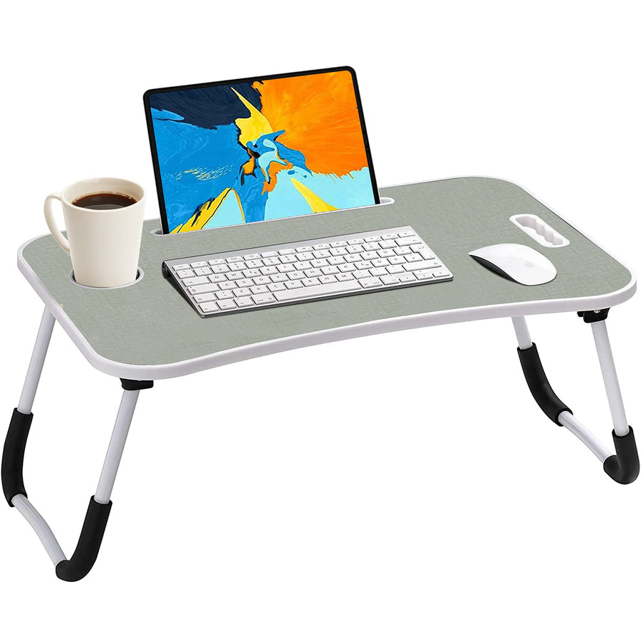 SEGMART Laptop Desk for Bed, Foldable Bed Tray Portable Lap Desks for Adults Kids, Wood, Q06