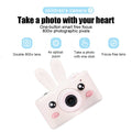 SEGMART Kids Camera, 1080P Digital Toy Camera for Girls Boys, Silicone Shockproof Video Recorder Player for Toddlers 3-10-Year-Old Birthday Gifts, Real Digital Camera for Kids, Rabbit, 32GB, S7545