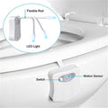 Toilet Night Light(2Pack), 8-Color Led Motion Activated Toilet Seat Light, Fit Any Toilet Bowl, Toilet Bowl Light with Two Mode Motion Sensor LED Washroom Night Light, I5209