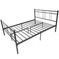 SEGMART Full-Size Metal Bed Frame with Headboard and Footboard, Mattress Foundation w/10 Legs, Noise-Free/ No Box Spring Needed, Easy assembly, 440lbs, S5766