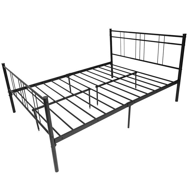 SEGMART Full-Size Metal Bed Frame with Headboard and Footboard, Mattress Foundation w/10 Legs, Noise-Free/ No Box Spring Needed, Easy assembly, 440lbs, S5766