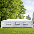 Gazebo Tent on Clearance, 10' x 30' Outdoor Backyard Tent for Parties, Upgraded White Wedding Tent with 5 Side Walls, Patio Canopy Tent BBQ Shelter Pavilion for Poolside Catering, L2333