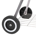 Portable BBQ Grills Clearance Charcoal with Wheels, Upgrade Steel Camping Grill, Outdoor Charcoal Grills for Barbecue Picnic Trailing Camping Outdoor, 18-Inch, Black