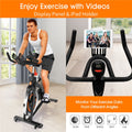 Clearance! Indoor Cycling Bike, Smooth Quiet Belt Drive Stationary Exercise Bike, Bike with LED Monitor/Adjustable Handlebar seat, for Home Cardio Gym Workout, I7864