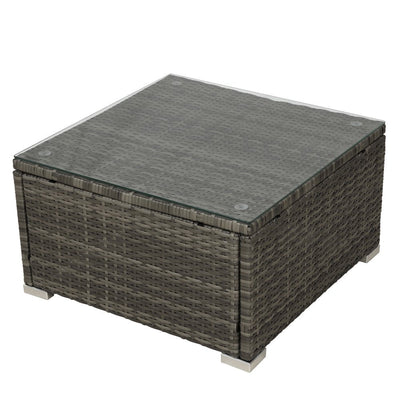 SEGAMRT 4-Piece Outdoor Patio Furniture Sets, Wicker Conversation Wicker Sofa Sets for Porch Poolside Backyard Garden, S13099