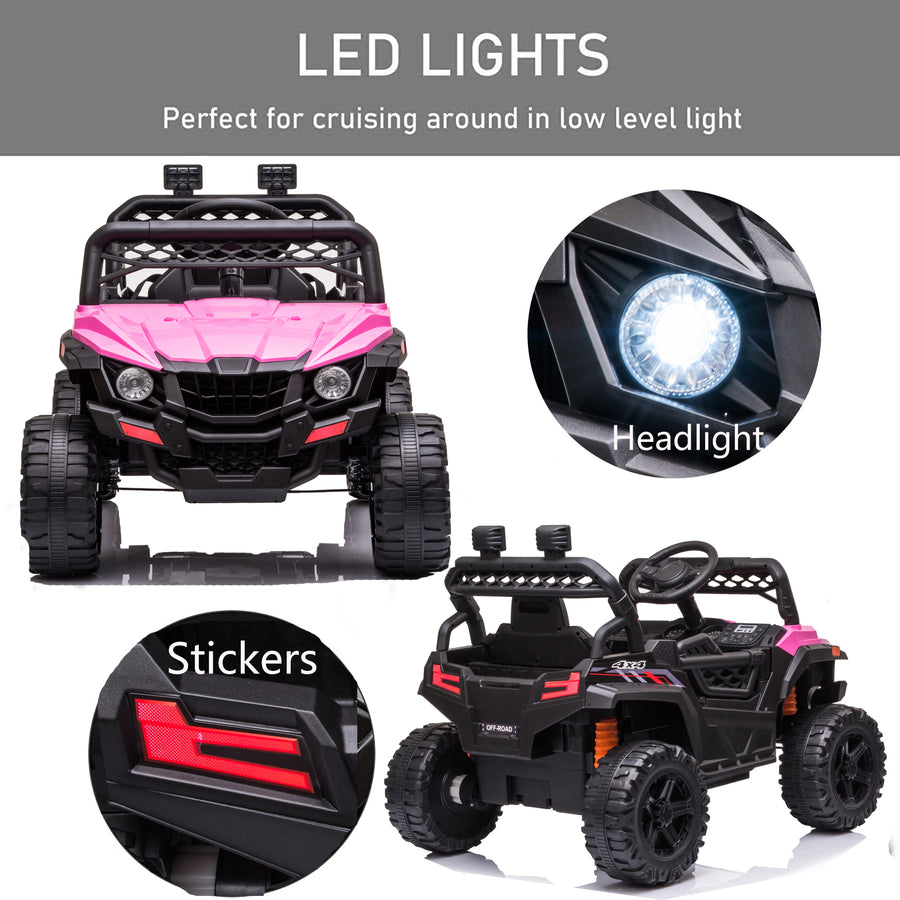 OFF-ROAD UTV TRUCK RIDE ON CAR KIDS CARS 12V KIDS TOYS WITH R/C PARENTAL REMOTE ELECTRIC VEHICLES FOR BOYS GIRLS