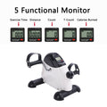 Mini Pedal Exercise Bike, Portable Mini Pedal Exerciser for Legs and Arms, Indoor Under Desk Cycle Pedal Bike with LCD Display, Adjustable Resistance, Home Use Feet Trainer Exercise Equipment, L6386