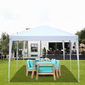 10 x 20ft Outdoor Pop Up Canopy, Heavy Duty Commercial Instant Shade Tent W/ 4 Removable Sidewalls & 2 Windows, Lightweight Outdoor Folding Instant Tent w/ Carrying Bag for Party Wedding Pool, T843
