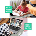 Fold Laptop Desk for Bed, Portable Laptop Bed Tray with Legs, Small Lazy Laptop Bed Tray with iPad Slots, Gray Laptop Table for Adults/Students/Kids, Eating Working Desk for Couch/Sofa/Floor, L