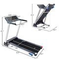 SEGMART Electric Folding Treadmills with Bluetooth, Digital Foldable Exercise Machine Treadmill with 16.5'' Wide Tread Belt, 8.0 KM/h Max Speed, S1813