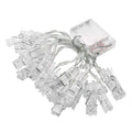 Christmas 40 Led Photo Clips String Lights (19.68 Ft, Warm White) for Hanging Pictures, Cards, Artwork, Indoor Outdoor Christmas Decorations, LL757