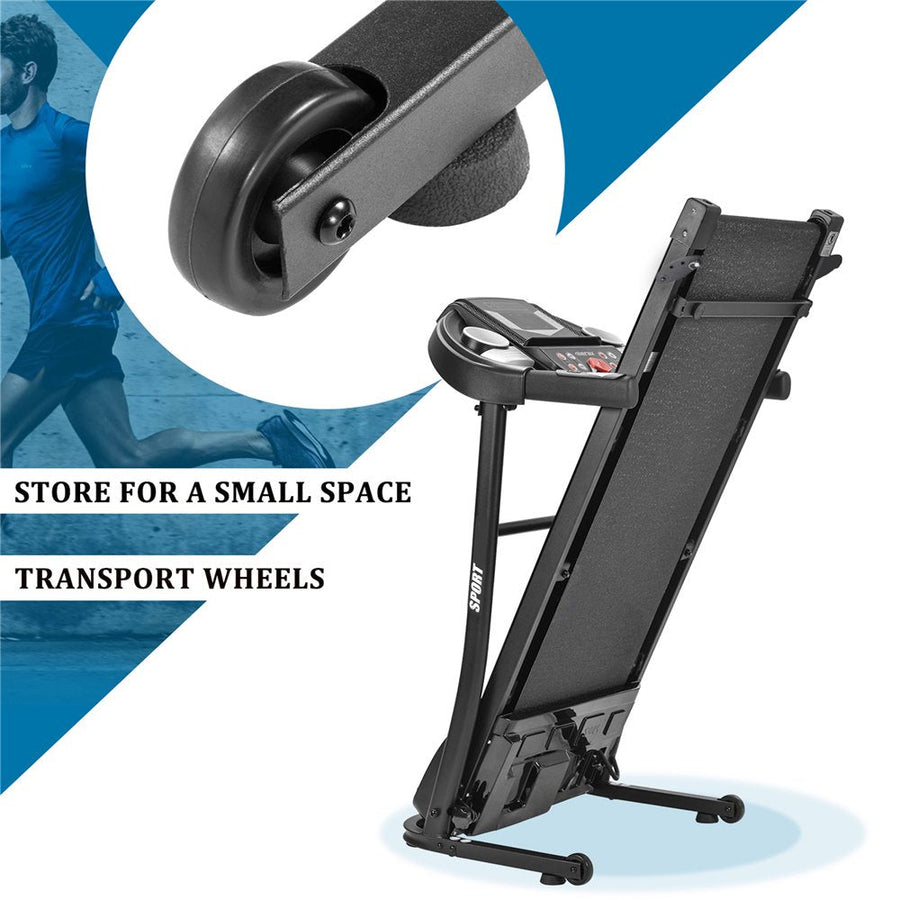 Segmart Electric Treadmill, Smart Digital Folding Treadmill for Home, Easy Assembly Fitness Exercise Equipment, Large Running Surface, 12 Preset Program Motorized Running Machine for Running and Walking, I7185