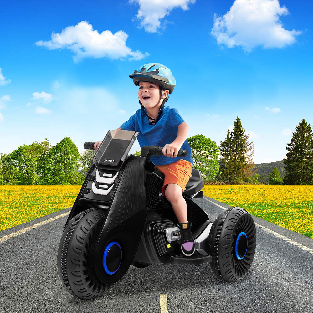 6V 3 Wheel Kids Motorcycle-Blue