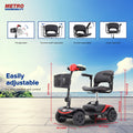 Segmart Mobility Scooters, Heavy Duty Compact Handicap Electric Scooters with 4 Wheel, Lightweight Motorized Scooter with Detachable Basket, Outdoor Senior Scooter with Anti-Tip wheel, Lite Red, SS5680