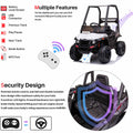 OFF-ROAD UTV WITH ROOF KIDS CARS 12V KIDS TOYS WITH R/C PARENTAL REMOTE ELECTRIC VEHICLES FOR BOYS GIRLS