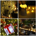 LED String Lights, 19.68FT 40LED Ball String Lights Indoor/Outdoor Waterproof Decorative Light, Battery Powered Starry Fairy String Lights for Bedroom, Garden, Christmas Tree, Wedding Decoration,I0966