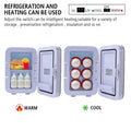 Clearance!Mini Fridge, Portable Electric Cooler & Warmer with Handle, 6 Liter / 8 Can Compact Car Refrigerator Cooler for Truck Driver, Homes, Offices, Dorms, AC/DC Thermoelectric System, I8702