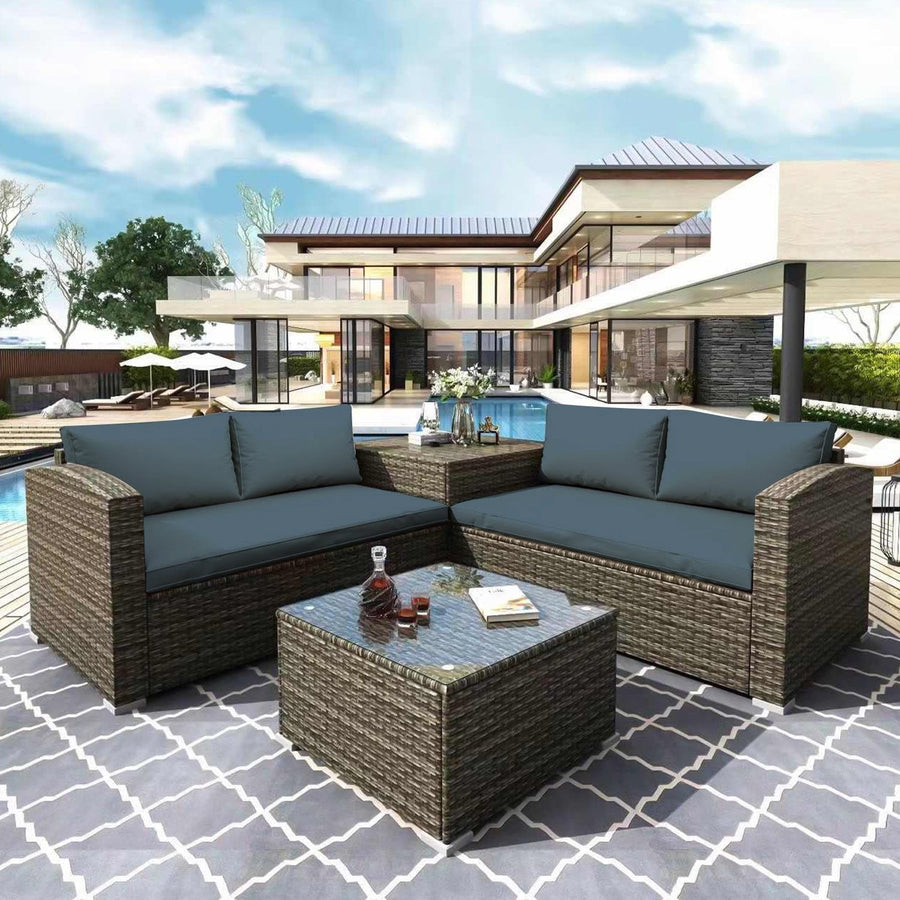 4 Piece Outdoor Patio Furniture Set