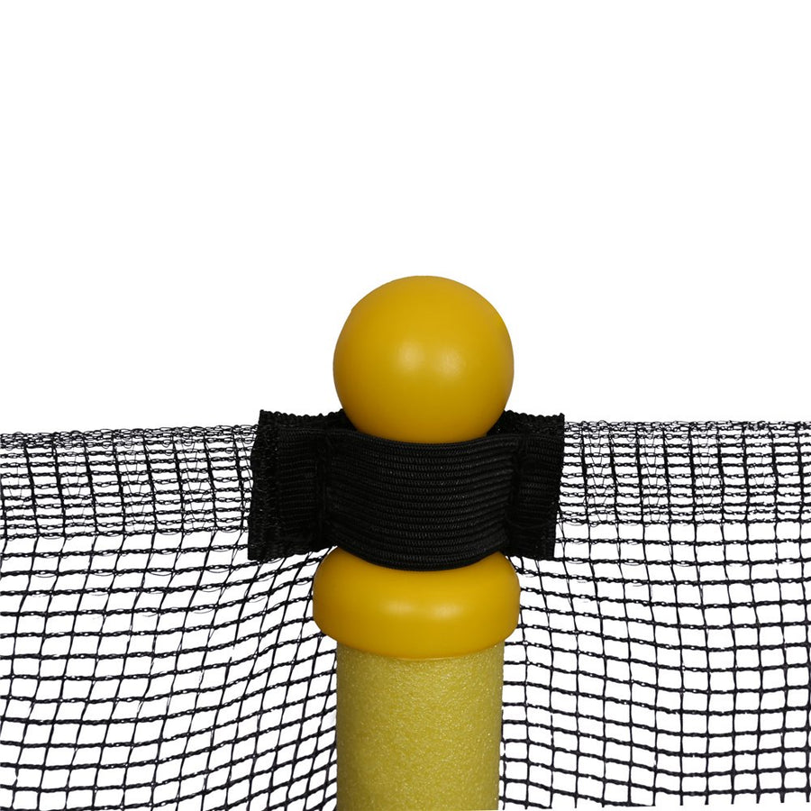 Kids Outdoor Mini Trampoline, 48" Yellow Portable Small Toddler Trampoline with Safety Net, Durable and Safe Rebounder Trampoline for Kid Exercise & Play Indoor or Outdoor, L091