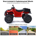 Electric Cars for Kids to Ride, Powered 12V Ride on Toys with Remote Control, ATV Quad Ride on Cars for Boys Girls, 3 Speeds Ride on ATV with LED Lights, AUX Jack, Radio, L234