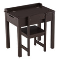 Kids Functional Desk and Chair Set, Wooden Children School Study Desk with Flip Storage Drawer for 3-8 Years Old, Kids Study Table Set for Home School Use, Children's Desk and Chair Workstation, K548