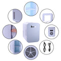 Mini Refrigerator for Car, Portable Electric Cooler & Warmer with Handle, 6 Liter / 8 Can Compact Car Fridge Cooler for Truck Driver, Road Trips, Home, Office, Dorms, AC/DC Thermoelectric System,I8718