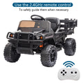 Kids Ride on UTV, 12V Backyard Truck Cars with Back Trailer and Remote Control, S9235