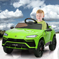 Electric Cars for Kids to Ride, 12V Realistic Lamborghini Kid Electric Ride on Car with Remote Control and MP3 Player, Kids Electric Vehicle with LED Light, Radio, Birthday Gift for Kids, Red, S7806