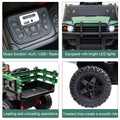 Kids Ride on UTV, 12V Backyard Truck Cars with Back Trailer and Remote Control, S9235