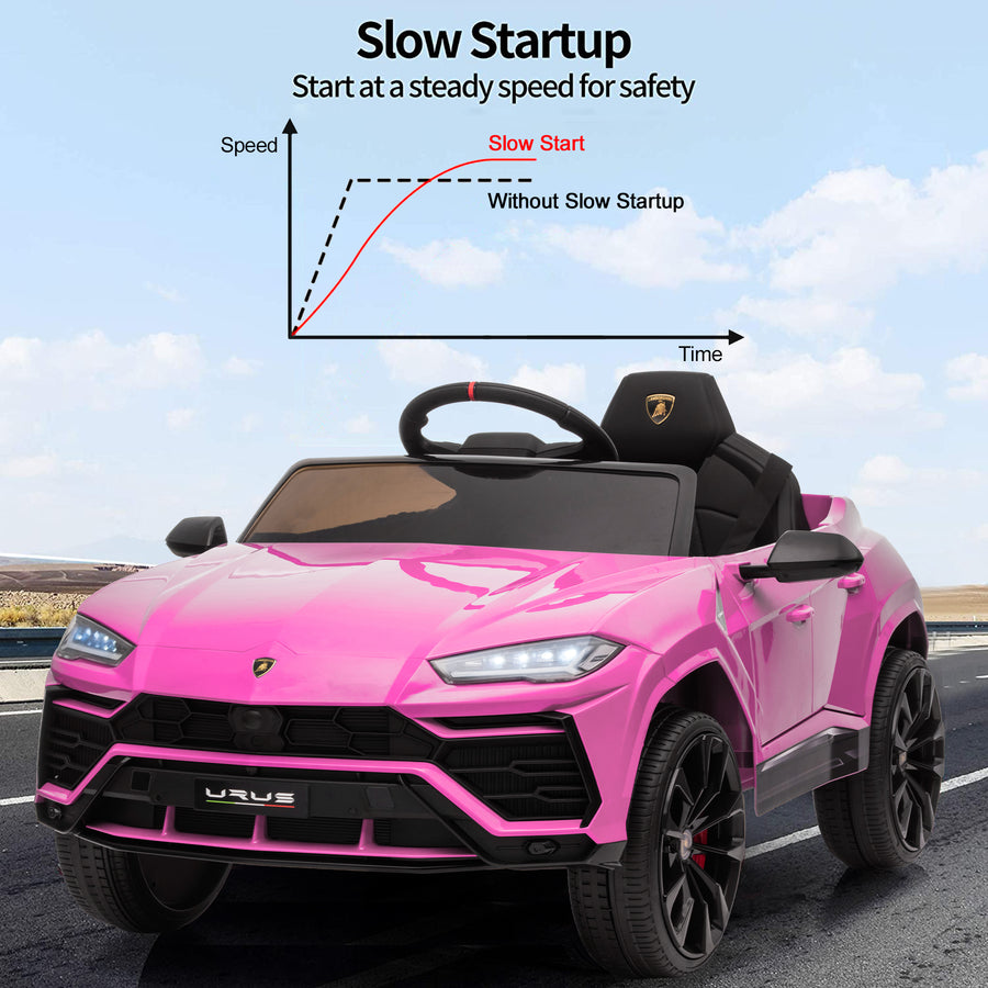 Licensed Lamborghini Ride-on Toy, 12V Rechargeable Battery Powered 4 Tries Car with Remote Control, S7827