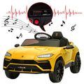 Electric Cars for Kids to Ride, 12V Realistic Lamborghini Kid Electric Ride on Car with Remote Control and MP3 Player, Kids Electric Vehicle with LED Light, Radio, Birthday Gift for Kids, Green, S7826