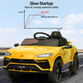 Electric Cars for Kids to Ride, 12V Realistic Lamborghini Kid Electric Ride on Car with Remote Control and MP3 Player, Kids Electric Vehicle with LED Light, Radio, Birthday Gift for Kids, Green, S7826