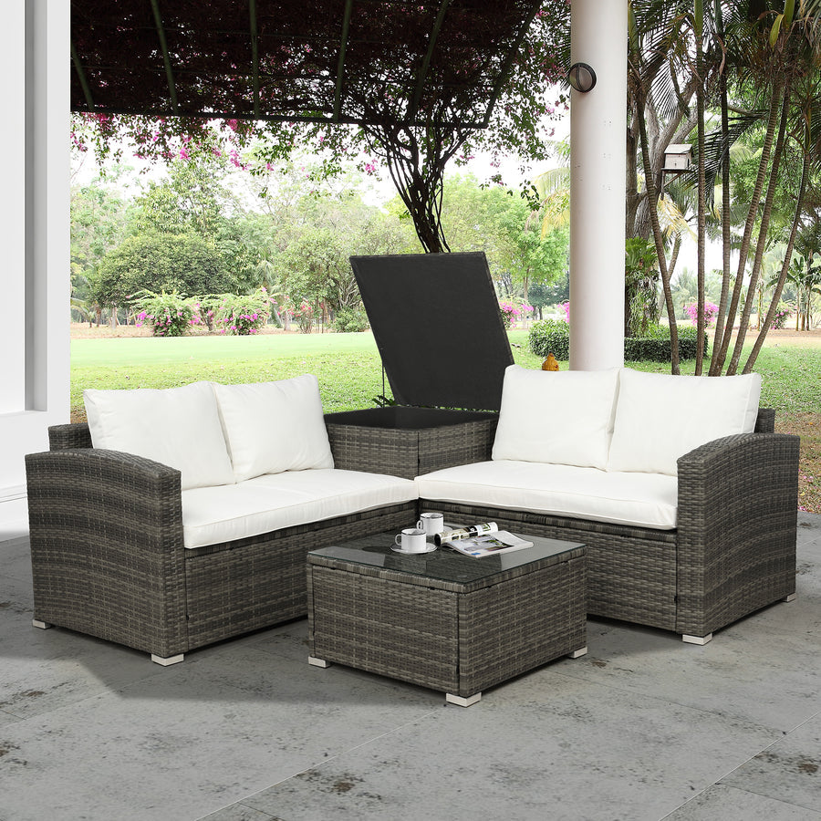 4 Piece Outdoor Patio Furniture Set