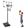 Segmart 28" Basketball Hoop Patio 5.8ft-7ft, Indoor Outdoor Portable Basketball Court Stand for Kids & Adults Poolside Swimming Games