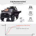 Ride On Kids Truck Car, Segmart Licensed Toyota Tacoma 12 Volt Electric 4 Trie Vehicle with Remote Control, 2 Speeds, 2 LED Headlights, Brakes and Gas Pedal, AUX, Black, SS2610
