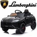 Kids Electric Cars for Backyard, Licensed Lamborghini Ride-on Toy, 12V Rechargeable Battery Electric 4 Tries Car with Remote Control, Horn, Radio, USB Port, Spring Suspension, LED Light, Blue, SS2461