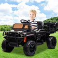 Kids Ride on UTV, 12V Backyard Truck Cars with Back Trailer and Remote Control, S9235
