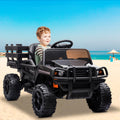 Kids Ride on UTV, 12V Backyard Truck Cars with Back Trailer and Remote Control, S9235
