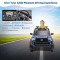 Ride On Kids Truck Car, Segmart Licensed Toyota Tacoma 12 Volt Electric 4 Trie Vehicle with Remote Control, 2 Speeds, 2 LED Headlights, Brakes and Gas Pedal, AUX, Blue, SS2630