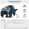 Ride On Kids Truck Car, Segmart Licensed Toyota Tacoma 12 Volt Electric 4 Trie Vehicle with Remote Control, 2 Speeds, 2 LED Headlights, Brakes and Gas Pedal, AUX, Blue, SS2630
