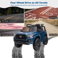 Ride On Kids Truck Car, Segmart Licensed Toyota Tacoma 12 Volt Electric 4 Trie Vehicle with Remote Control, 2 Speeds, 2 LED Headlights, Brakes and Gas Pedal, AUX, Blue, SS2630