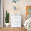 Segmart White Wood Chest Cabinet, 26" x 13" x 29" Durable MDF Wood Chest Cabinet with Metal Handles, Simple Bedroom Furniture Chest of Drawers for Closet to Storing Clothes, Cosmetic, S7893