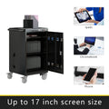 Segmart 32 Device Laptop Mobile Charging Cart for iPads, Tablets Laptop Storage Cart for Under 17'' Screen Chromebook Computers, Classroom Charging Station for School, Office, Healthcare, Black