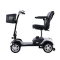 Mobility Scooters for Senior, Heavy Duty Electric Scooters with 300W Motor, Lightweight Compact Motorized Scooter with Headlights, Outdoor Mobility Scooter With Anti-Tip wheels, Silver, SS1903