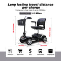 Compact Mobility Scooters for Senior, SEGMART Heavy Duty Electric Scooters with 300W Motor, Motorized Scooter with Detachable Basket, Outdoor Scooter With Anti-Tip Tires, Silver, SS1910