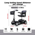 Mobility Scooters for Senior, Heavy Duty Electric Scooters with 300W Motor, Lightweight Compact Motorized Scooter with Headlights, Outdoor Mobility Scooter With Anti-Tip wheels, Silver, SS1903