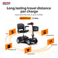 Segmart Mobility Scooters for Seniors, Heavy Duty Handicap Electric Scooters with 4 Wheel, Lightweight Compact Motorized Scooter with Headlights, Outdoor Power Scooter with Anti-Tip Wheels, Blue, SS113