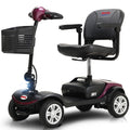 Outdoor Mobility Scooters for Senior, 4 Wheel Mobility Scooter with Detachable Basket, Motorized Electric Medical Carts for Seniors, Handicapped, Disabled Adults, Max Speed 8km/h, 265lbs, S8666
